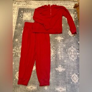 Women's Burgundy Lounge Set